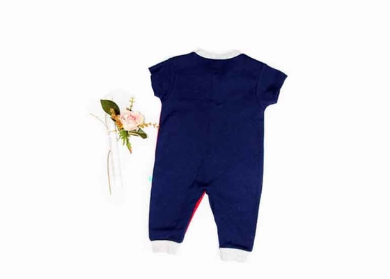 Spring / Summer Infant Baby Clothes Short Sleeve Cotton With Embroidery