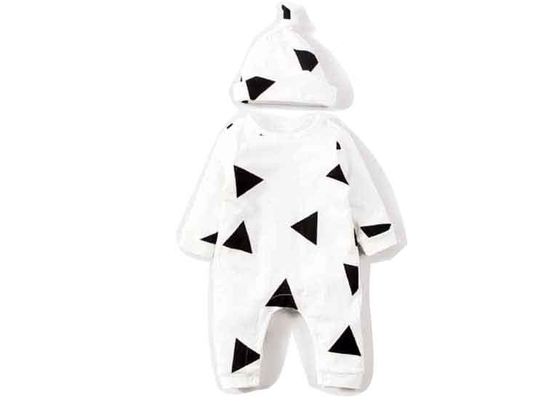 Newborn Infant Unisex Kids Clothes Baby Sleeve Bodysuit Cotton With Cute Printing