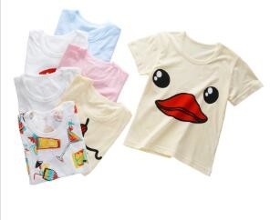 Summer Childrens Summer Clothes Boy Girl Single T Shirt Short Sleeve Shirt