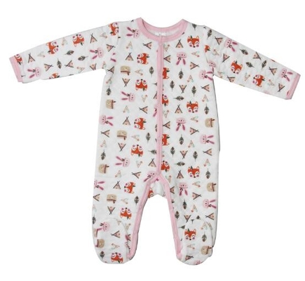 Winter Cute Newborn Baby Clothesbaby Girl Sleepwear With Alll Over Prints