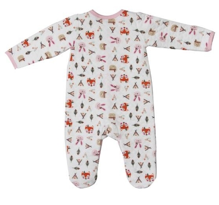 Winter Cute Newborn Baby Clothesbaby Girl Sleepwear With Alll Over Prints