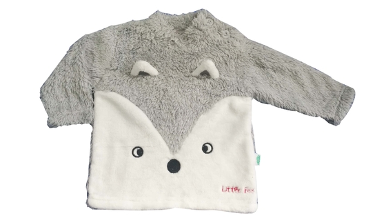 3D Ears Embroidery Baby Animal Suits Winter Cardigan Little Kids Clothes