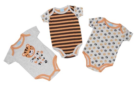 Customized Organic Cotton Baby Clothes Animal Plain Cotton Baby Rompers