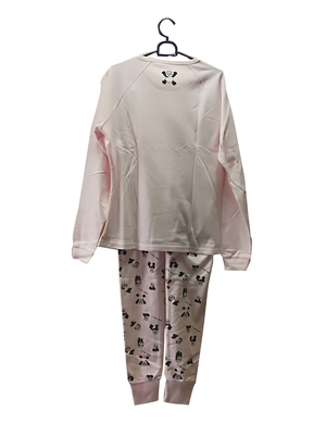 Comfortable Winter Womens Long Sleeve Pajama Sets Animal Applique Embroidery