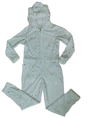 Micro Fleece Womens Onesie Pajamas Footless Hooded One Piece Pajamas