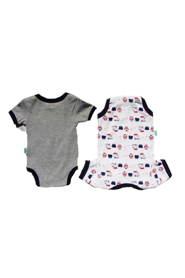 Fashion Style Infant Baby Clothes Embroidery Animal Baby Grow Custom Logo