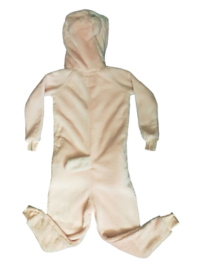 Winter Ladies Pyjama Sets Girls Long Hair Fleece Jumpsuit Adult One Piece Pajamas