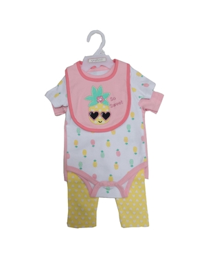 Heat Transfer Embroidery Baby Clothes Gift Set Baby Gear 4 Piece Set Eco Friendly