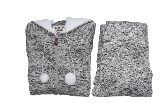 Long Sleeve Ladies Pyjama Sets Fleece Sleepwear Women'S Winter Pajamas