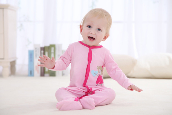 Customized Color Soft Infant Baby Clothes Comfortable Cotton Baby Garment grils