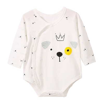Manica lunga Onesies del bambino della pianura unisex respirabile di usura rispettoso dell'ambiente