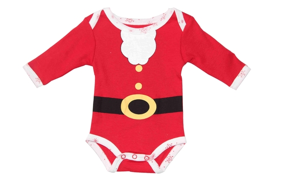 Natale neonato 100% dei vestiti unisex dei bambini del cotone Onesie con la stampa di gomma