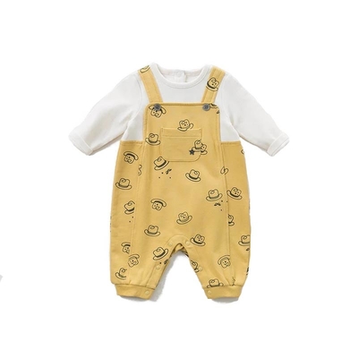 Le tute 100% del neonato del cotone/hanno personalizzato la dimensione 0-24M della tuta del neonato